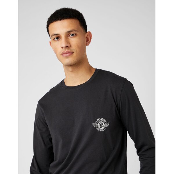 Ανδρική Μπλούζα Wrangler W7K5D3XV6 Μαύρο - Image 1