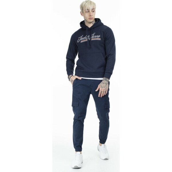 Ανδρική Μπλούζα Φούτερ JACK & JONES Κουκούλα Μπλε - Image 2