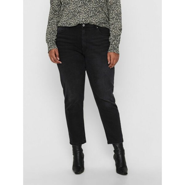 15230922_Black_855071_003_ProductLarge ΠΑΝΤΕΛΟΝΙ PLUS SIZE CAREVENEDA MOM JEANS  ONLY CARMAKOMA ΜΑΥΡΟ - Image 2