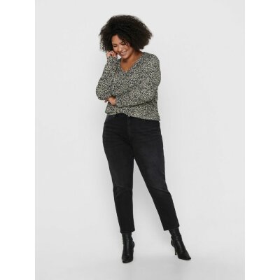 ΠΑΝΤΕΛΟΝΙ PLUS SIZE CAREVENEDA MOM JEANS ONLY CARMAKOMA ΜΑΥΡΟ