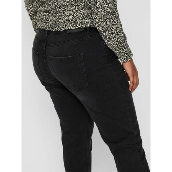 15230922_Black_855071_007_ProductLarge ΠΑΝΤΕΛΟΝΙ PLUS SIZE CAREVENEDA MOM JEANS  ONLY CARMAKOMA ΜΑΥΡΟ - Image 4
