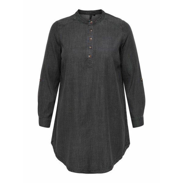 15237554_GreyDenim_001_ProductLarge ΠΟΥΚΑΜΙΣΟ PLUS SIZE CURVY  DENIM TUNIC ONLY CARMAKOMA ΜΑΥΡΟ - Image 2