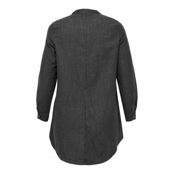 15237554_GreyDenim_002_ProductLarge ΠΟΥΚΑΜΙΣΟ PLUS SIZE CURVY  DENIM TUNIC ONLY CARMAKOMA ΜΑΥΡΟ - Image 3
