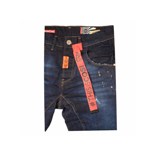 192-01906 (6)-1200x1200-685x913 Ανδρικό Παντελόνι Cosi Jeans Fiesole 5 Τζιν Μπλέ Σκούρο - Image 4