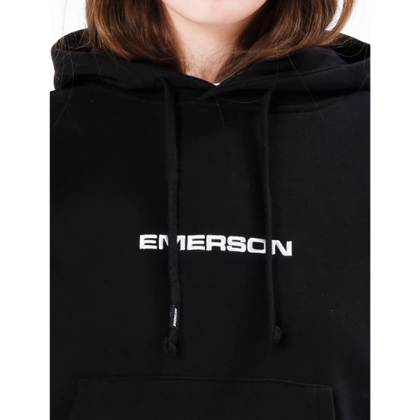 Μπλούζα Φούτερ με Κουκούλα Μαύρη 212.EW20.51 Emerson - Image 3