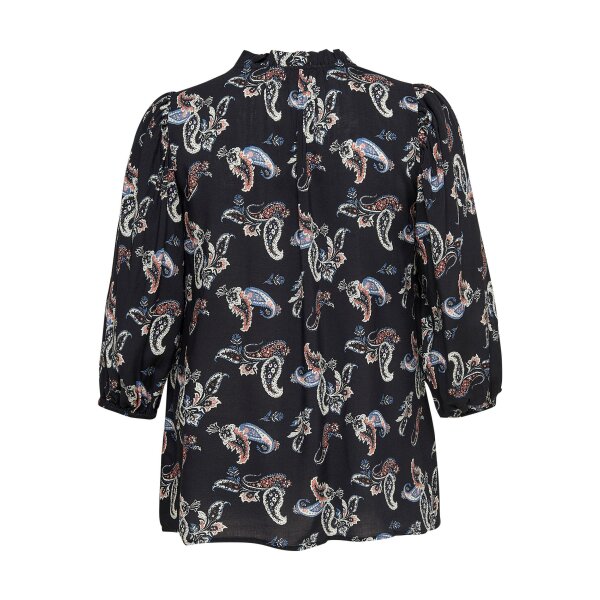 Πουκάμισο Floral Μαύρο PLUS SIZE Only Carmakoma - Image 2