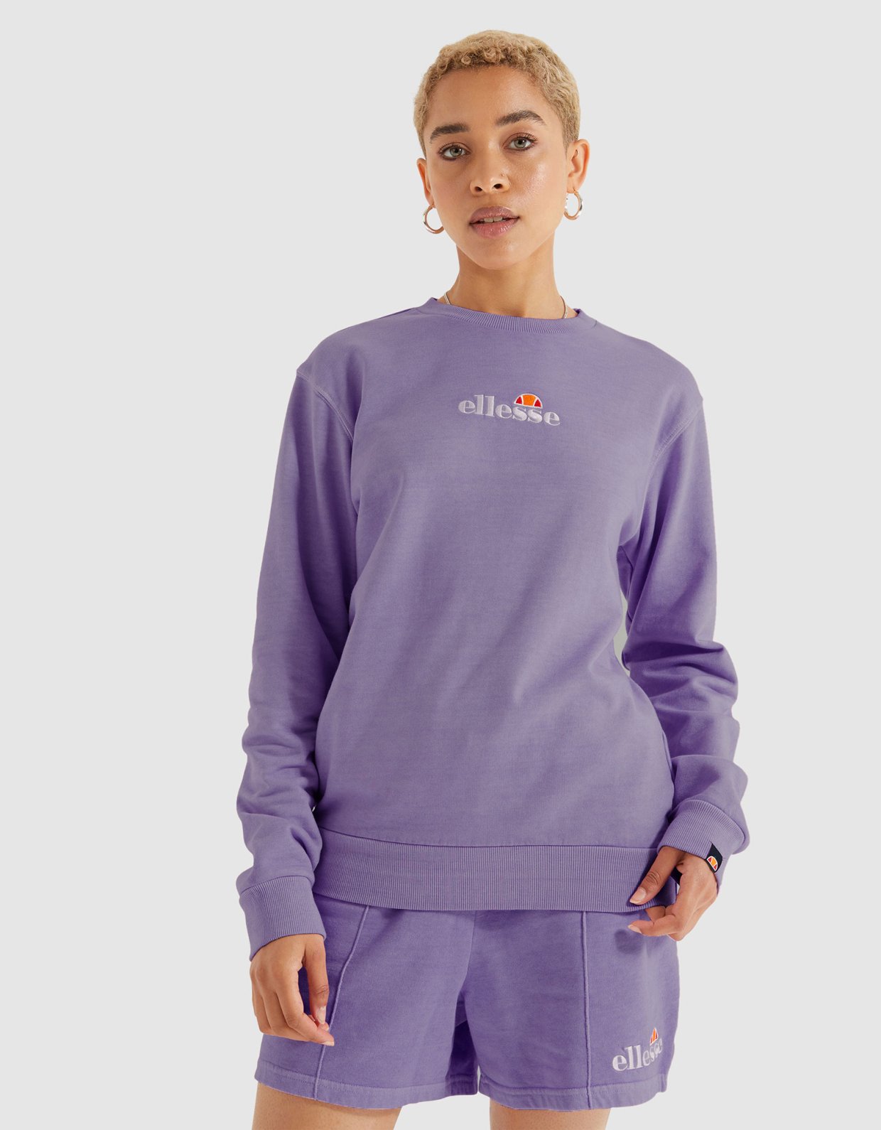 Φούτερ  Μπλούζα  Λαιμόκοψη ELLESE SGK13149  Μώβ - Image 1