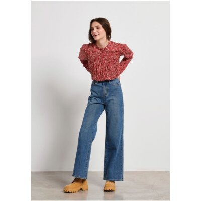 Τζιν παντελόνι wide leg fit FBL004-163-02