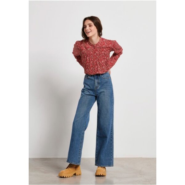 Τζιν παντελόνι wide leg fit FBL004-163-02 - Image 1