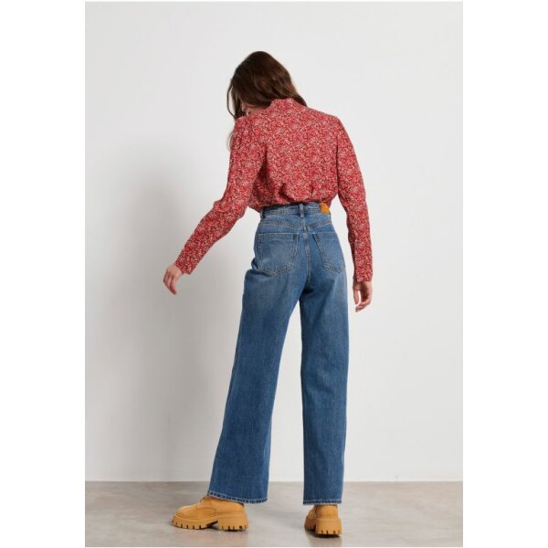 Τζιν παντελόνι wide leg fit FBL004-163-02 - Image 4