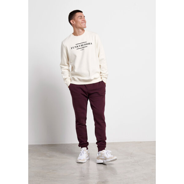 Ανδρική Φούτερ Λαιμόκοψη Fynky Buddha FBM004-006-06 Λευκή - Image 1