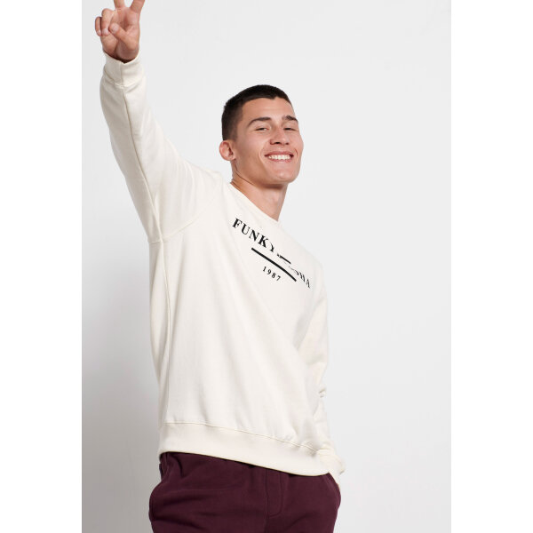 Ανδρική Φούτερ Λαιμόκοψη Fynky Buddha FBM004-006-06 Λευκή - Image 2