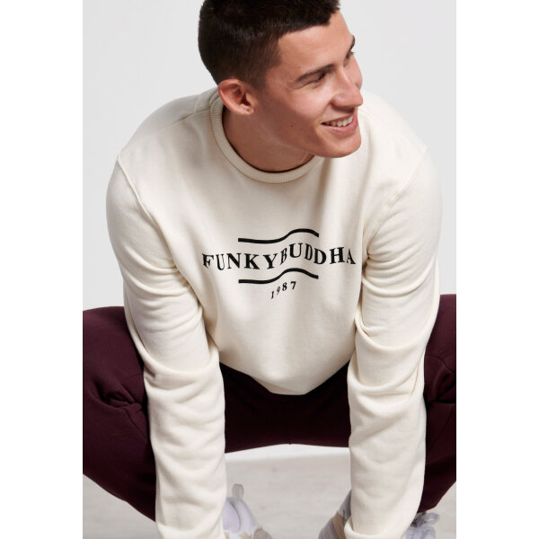 Ανδρική Φούτερ Λαιμόκοψη Fynky Buddha FBM004-006-06 Λευκή - Image 5