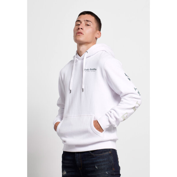 Ανδρική Φούτερ με Κουκούλα Funky Buddha FBM004-016-06 Λευκό - Image 2