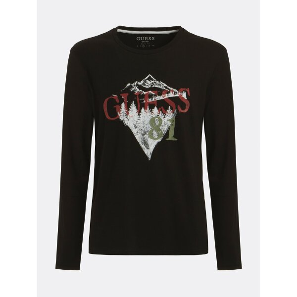M1BI29_J1311_JBLK_1 Ανδρική Μπλούζα Guess M1BI29J1311-JBLK Μαύρο - Image 1