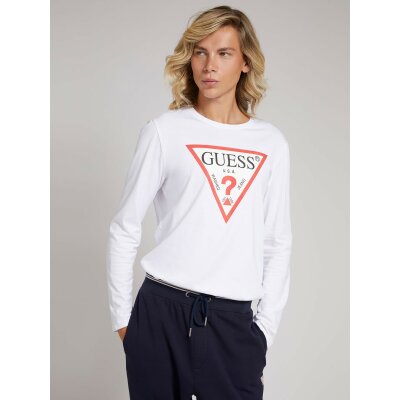 Ανδρική Μπλούζα Guess M1RI31I3Z11-G011 Λευκό