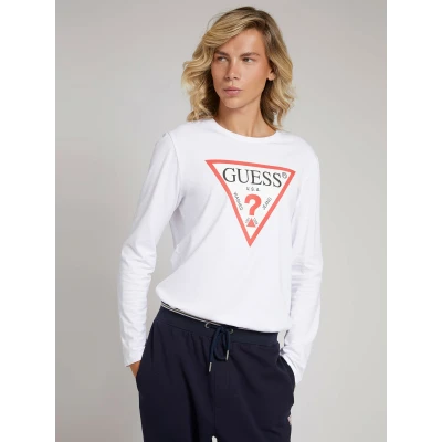 Ανδρική Μπλούζα Guess M1RI31I3Z11-G011 Λευκό