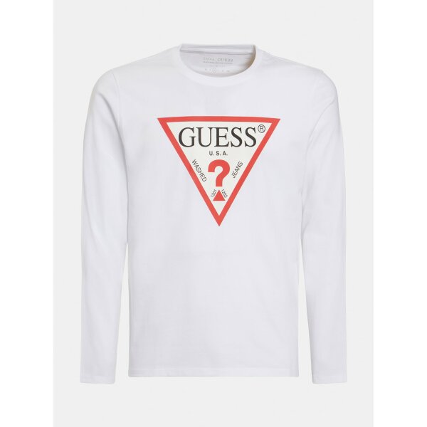 M1RI31_I3Z11_G011_4 Ανδρική Μπλούζα  Guess M1RI31I3Z11-G011 Λευκό - Image 4