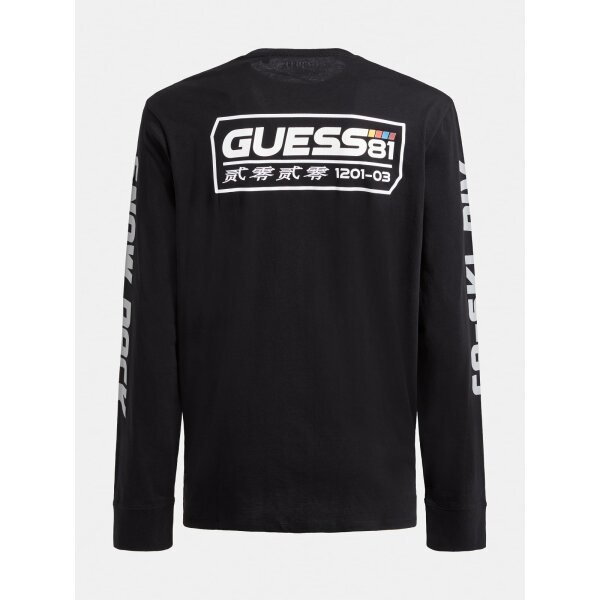 Ανδρική Μπλούζα Guess MBBI41KARC8-JBLK Μαύρο - Image 3