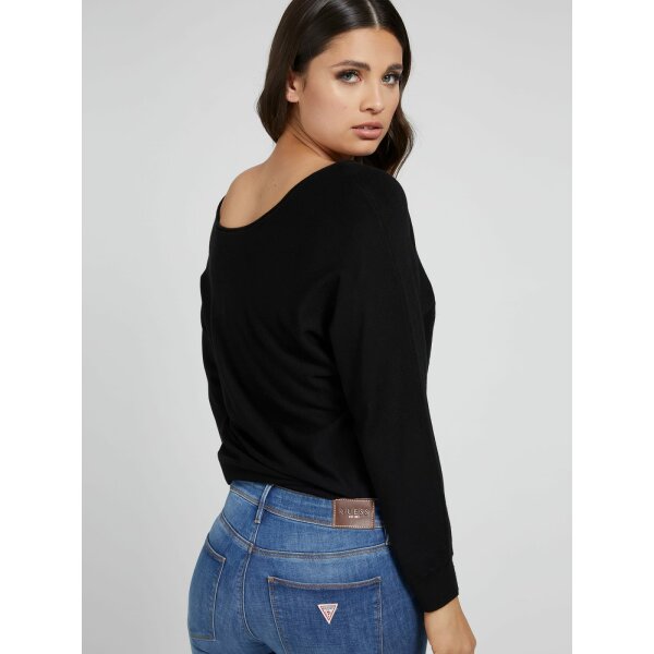 W1BR09_Z2NQ0_JBLK_3 Πουλόβερ Μακρυμάνικο Μαύρο Guess - Image 3