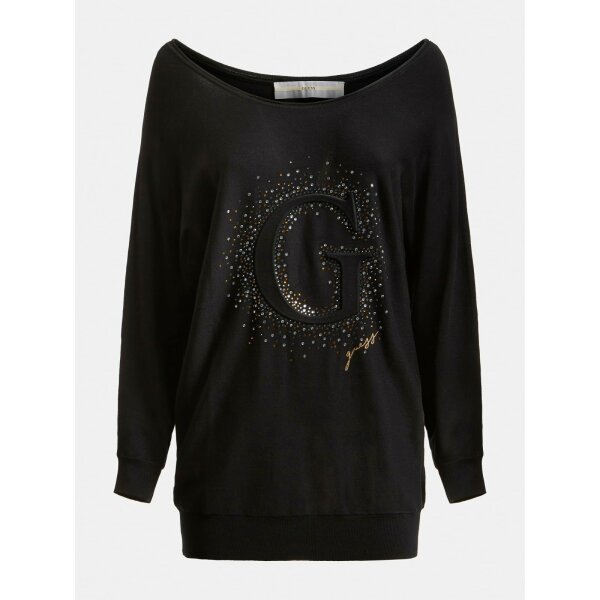 W1BR09_Z2NQ0_JBLK_4 Πουλόβερ Μακρυμάνικο Μαύρο Guess - Image 4