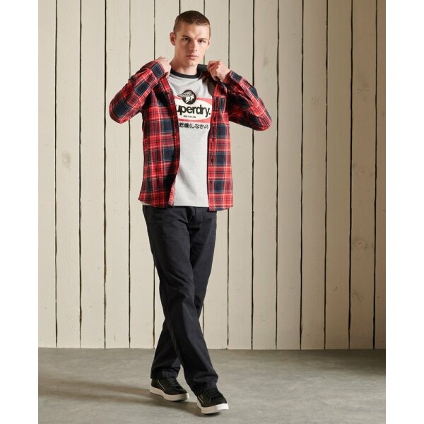 Ανδρικό Πουκάμισο SuperDry PM4010460A-6DV Κόκκινο - Image 2