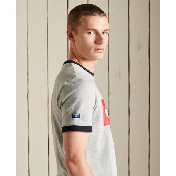 Ανδρική Μπλούζα SuperDry PM1011214A-ZUC Γκρί - Image 2