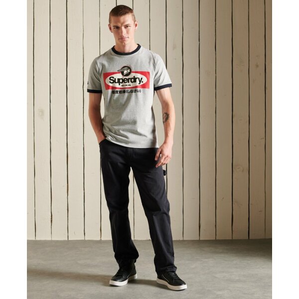 Ανδρική Μπλούζα SuperDry PM1011214A-ZUC Γκρί - Image 6