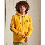 Ανδρική Φούτερ Ζακέτα SuperDry PM2011455A-5YC Μουσταρδί