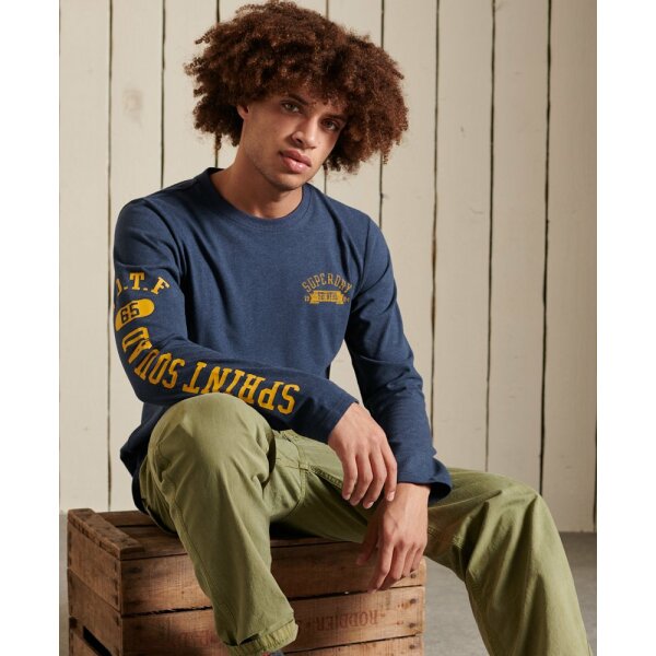 Ανδρική Μπλούζα SuperDry PM6010573A-BCY Μπλέ - Image 2