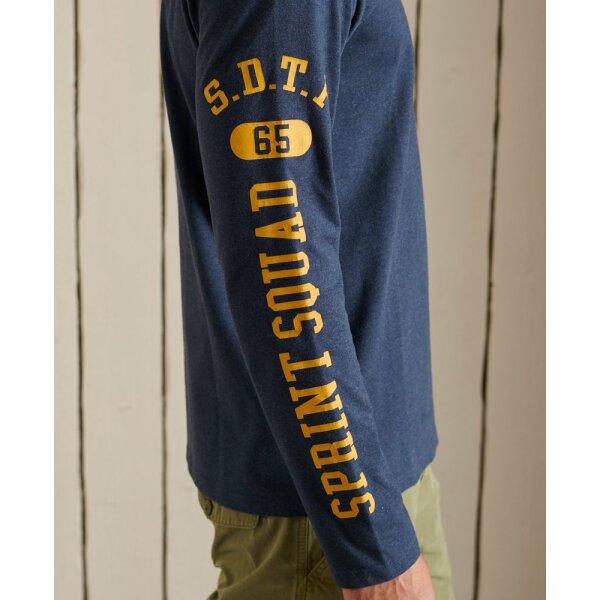 Ανδρική Μπλούζα SuperDry PM6010573A-BCY Μπλέ - Image 5