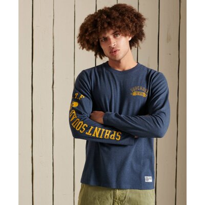 Ανδρική Μπλούζα SuperDry PM6010573A-BCY Μπλέ