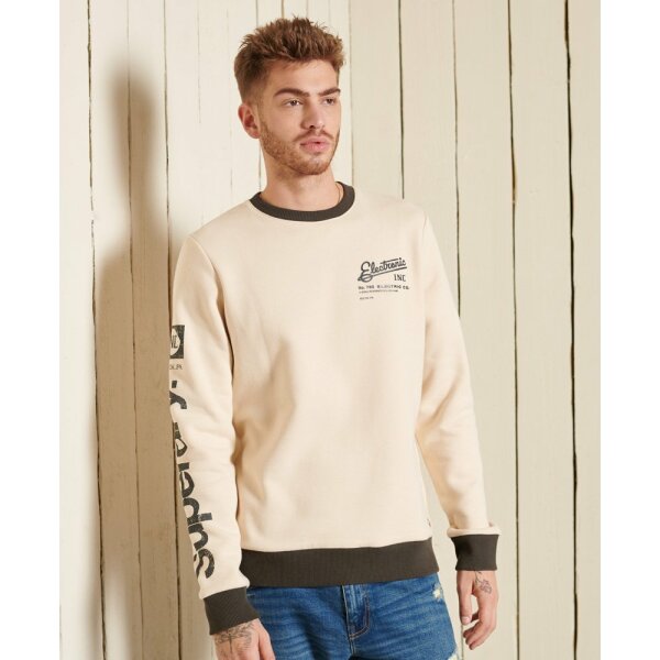 upload9223368955665931964 Ανδρική Φούτερ SuperDry PM2011466A-18C Εκρού - Image 1