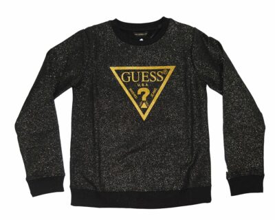Μπλούζα Φούτερ Μακρυμάνικη Λαιμόκοψη Strass Guess
