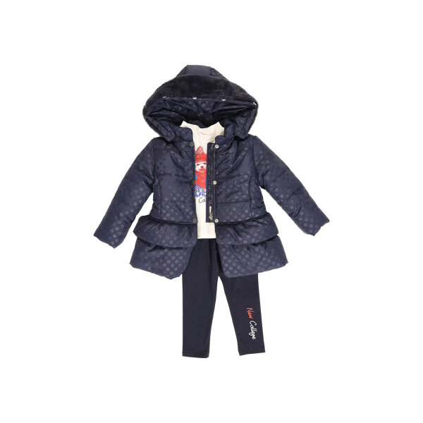13514b Σέτ Κολάν  με Μπουφάν Για Κορίτσι NEWCOLLEGE Μπλέ - Image 1