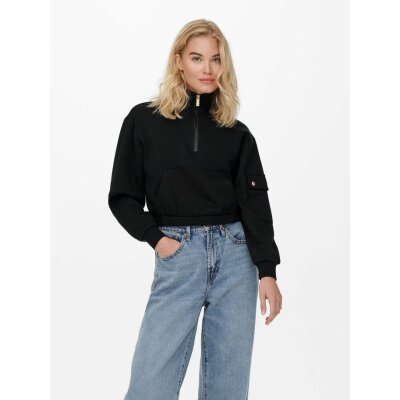 Μπλούζα Φούτερ Γυναικεία Only Μαύρη 15237752