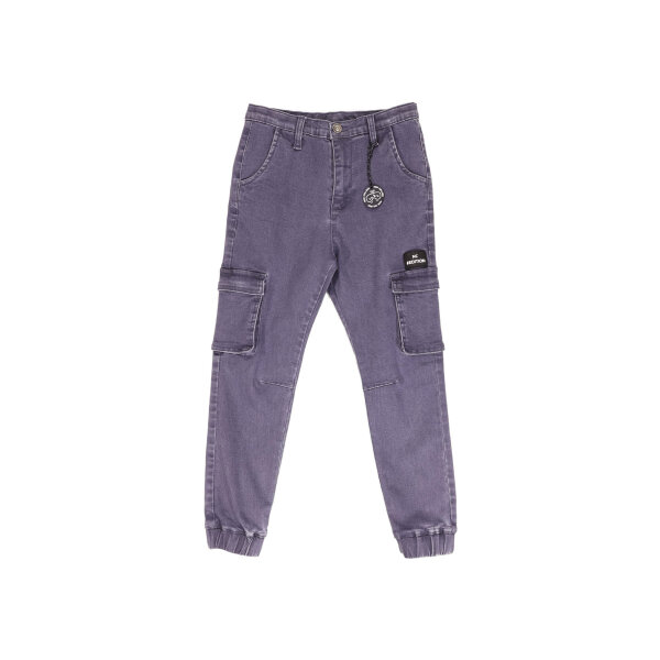 2000_2 New College Παντελόνι cargo με λάστιχο Μπλέ - Image 1