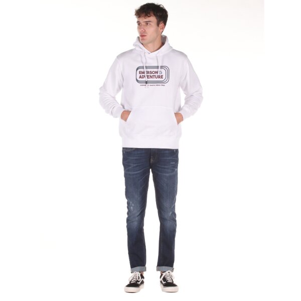 210309200037-17-4 Ανδρική Φούτερ με κουκούλα Emerson 212.EM20.31 Λευκό - Image 5