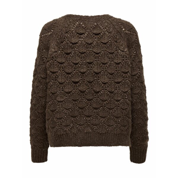 22111860082 Only Γυναικείο Πλεκτό 15236223 Καφέ - Image 2