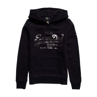 Μπλούζα Φούτερ Με Κουκούλα Μαύρη Superdry W2011251A 02A