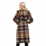 Biston fashion Γυναικείο Μακρύ Παλτό Καρώ - Image 2