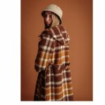 Biston fashion Γυναικείο Μακρύ Παλτό Καρώ - Image 3