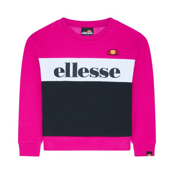 ELLESSE MAIN RANGE_AW21Q3_GIRLS_S4K12124_SANDRIO_OVERSIZED SWEATSHIRT_PINK_WHITE_FLATLAY 1_ Μπλούζα Φούτερ Λαιμόκοψη Φούξ Ellesse - Image 1