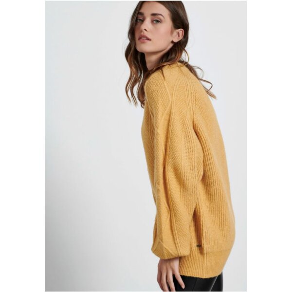 Γυναικεία πλεκτή μπλούζα FUNKY BUDDHA Κίτρινο - Image 4