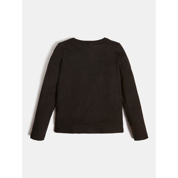 Παιδική Μπλούζα Μακρυμάνικη Μακό Μαύρη Guess - Image 2