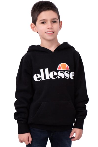 Μπλούζα Φούτερ με Κουκούλα Μαύρη ELLESSE