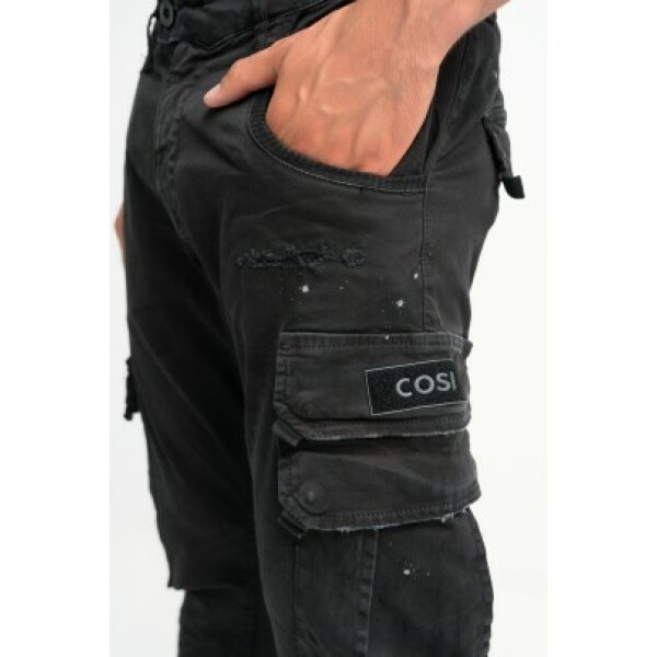 Ανδρικό Παντελόνι Cargo Cosi Jeans Casano Μαύρο - Image 3