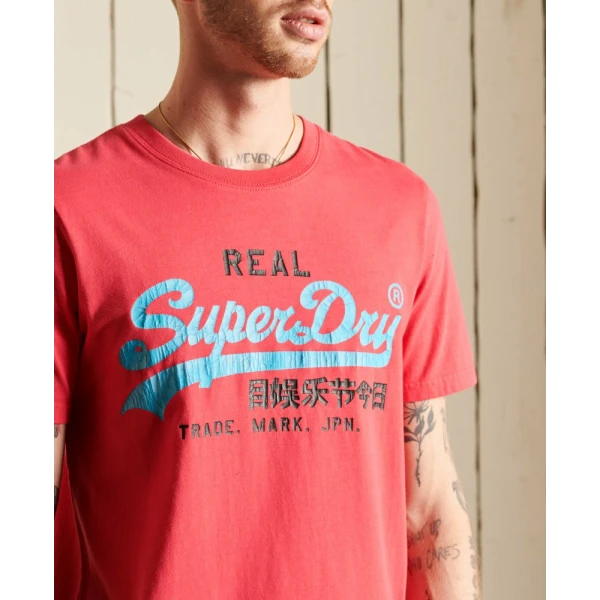 Ανδρική Μπλούζα Superdry M1011143A-VRI Κόκκινο - Image 2