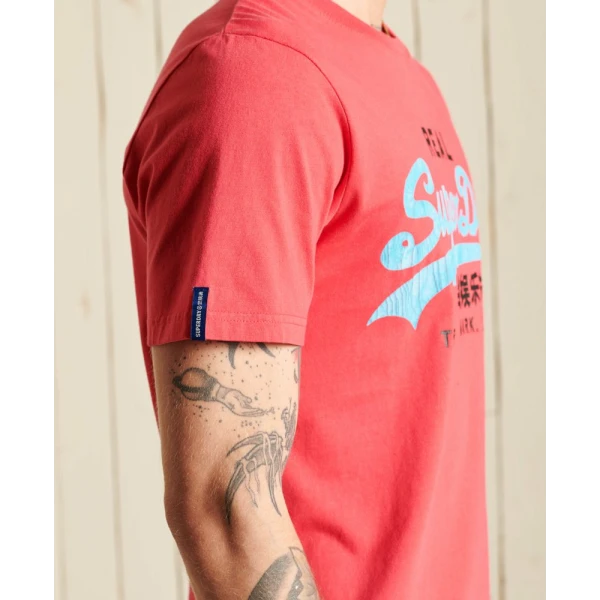 Ανδρική Μπλούζα Superdry M1011143A-VRI Κόκκινο - Image 3