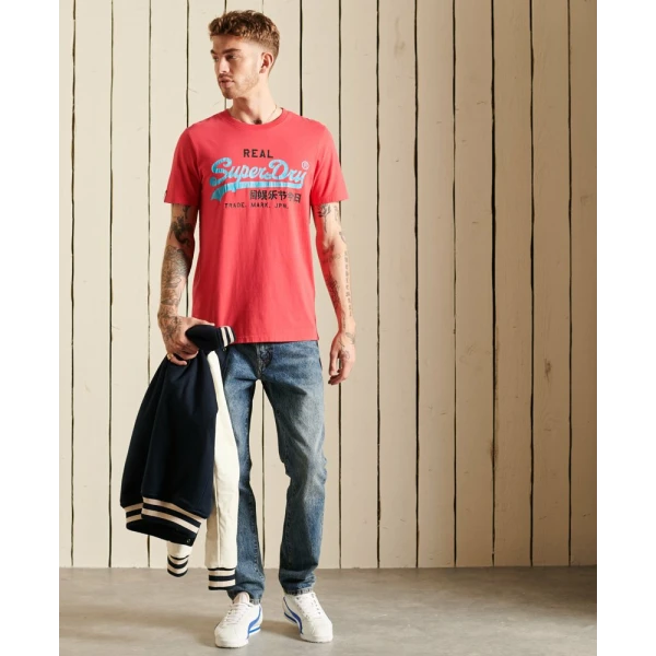 Ανδρική Μπλούζα Superdry M1011143A-VRI Κόκκινο - Image 5